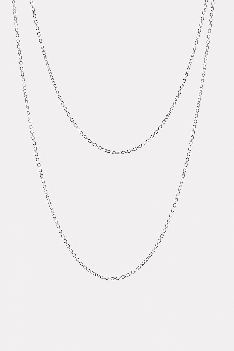 Double Silver chain