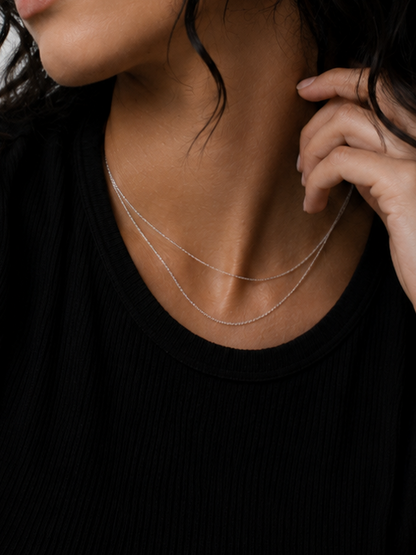 Double Silver chain